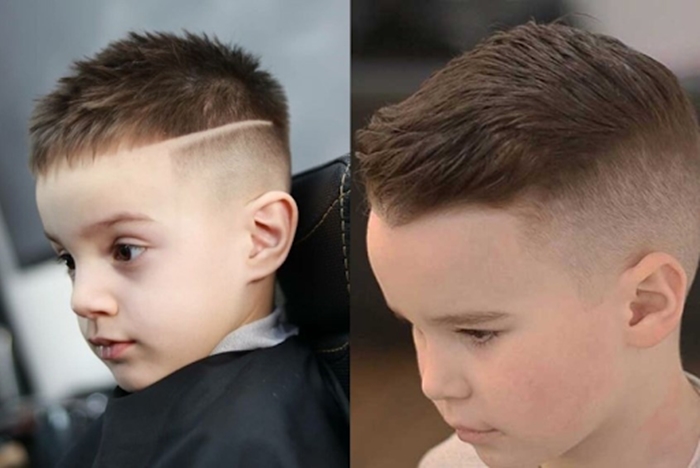 các kiểu tóc cho bé trai dưới 1 tuổi